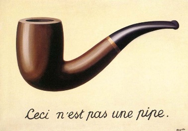 Ceci n’est pas une pipe, a painting by Magritte